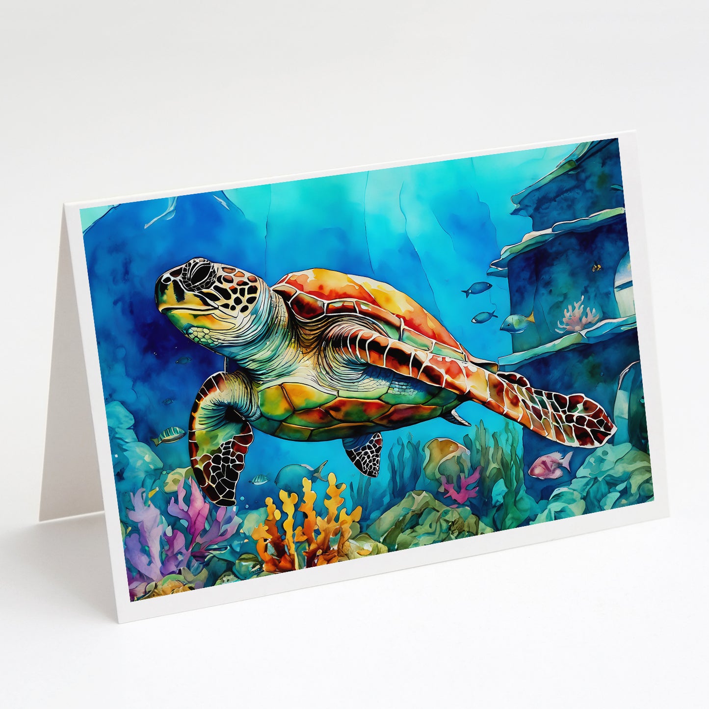 Buy this Loggerhead Sea Turtle Greeting Cards Pack of 8