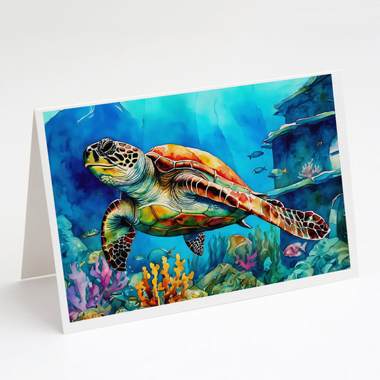 Buy this Loggerhead Sea Turtle Greeting Cards Pack of 8