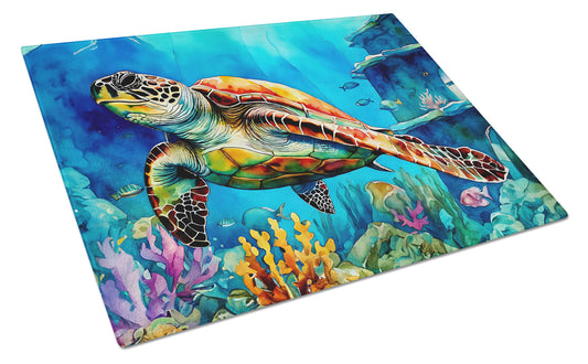 Buy this Loggerhead Sea Turtle Glass Cutting Board