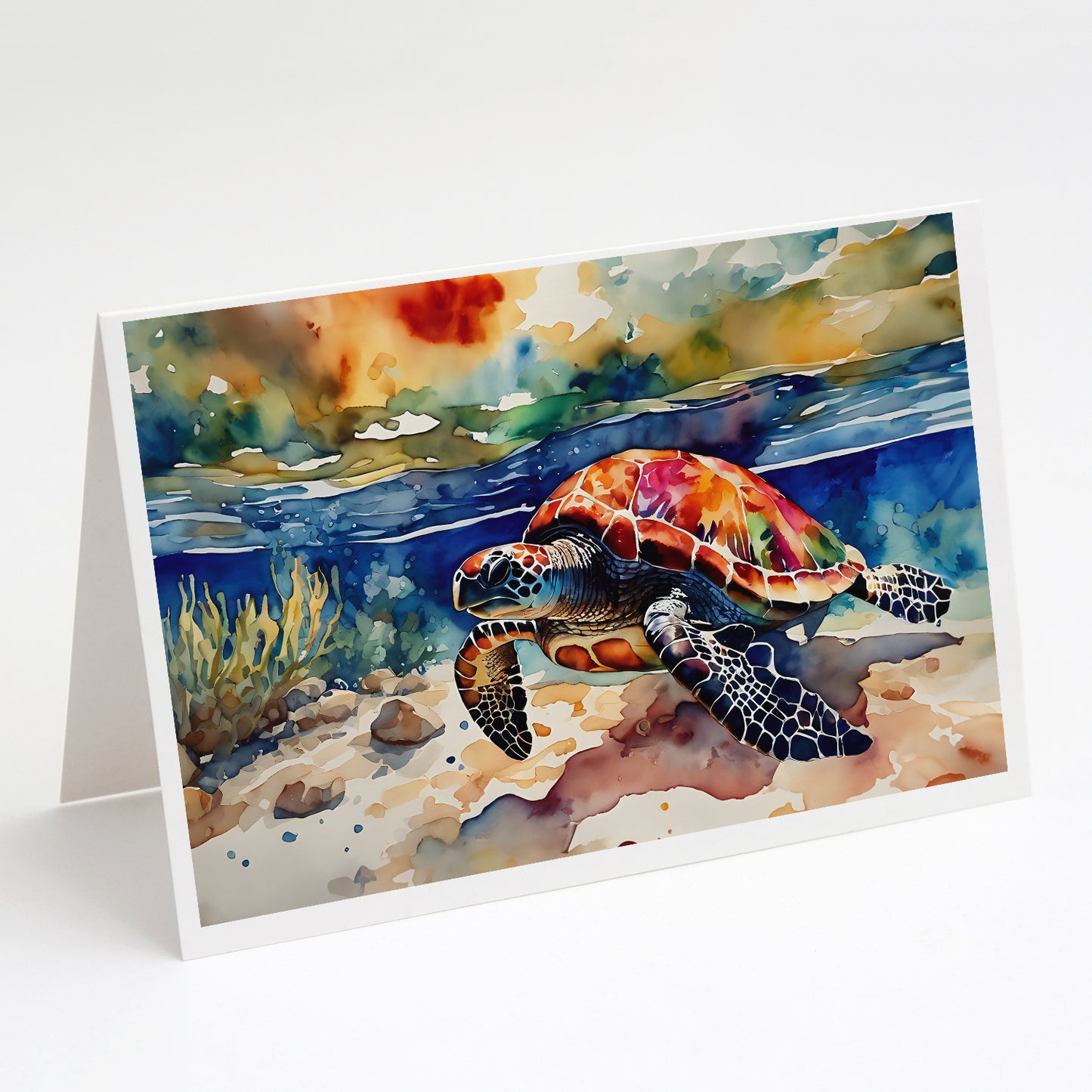 Buy this Loggerhead Sea Turtle Greeting Cards Pack of 8