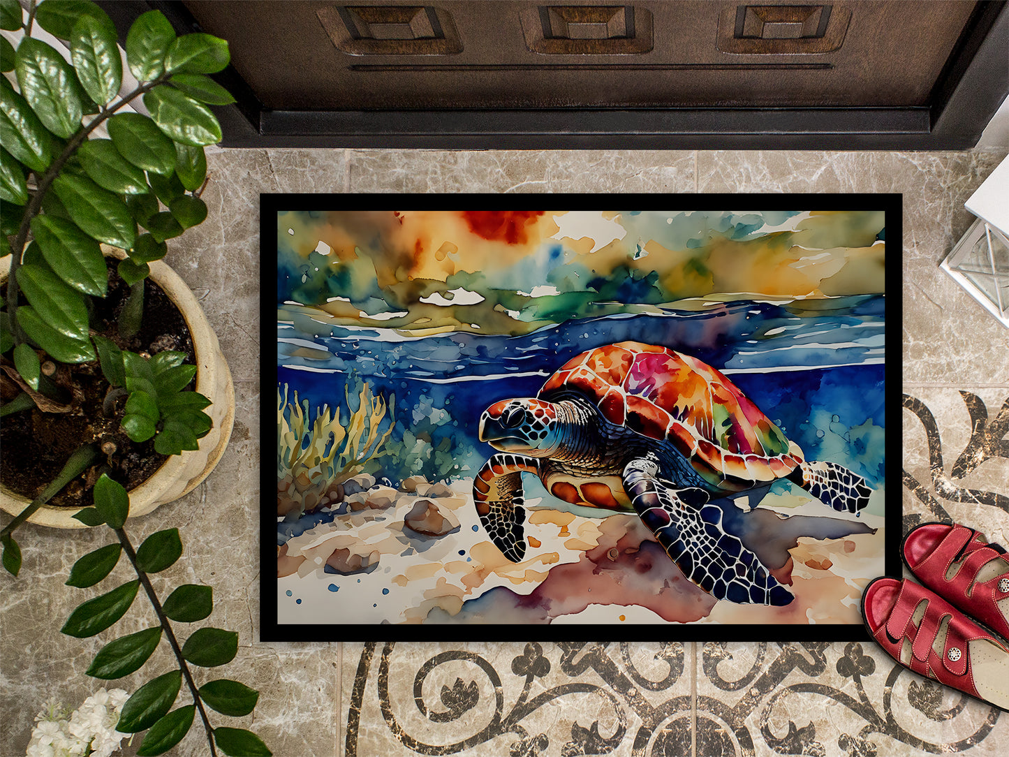 Loggerhead Sea Turtle Doormat