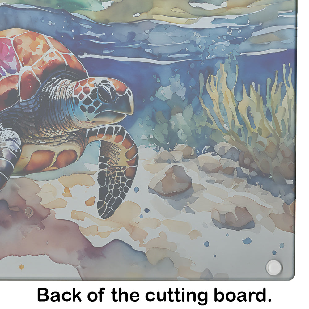 Loggerhead Sea Turtle Glass Cutting Board