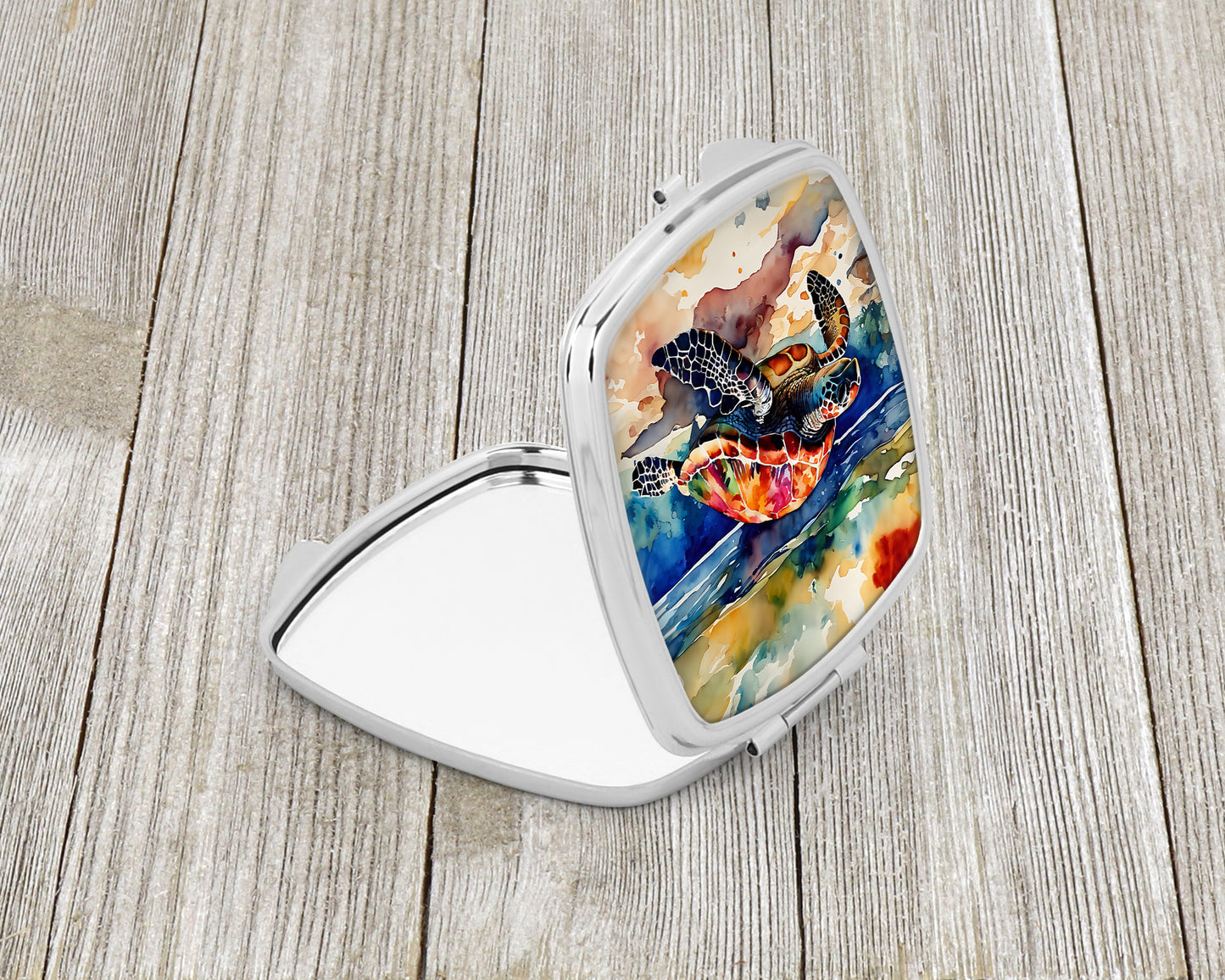 Loggerhead Sea Turtle Compact Mirror