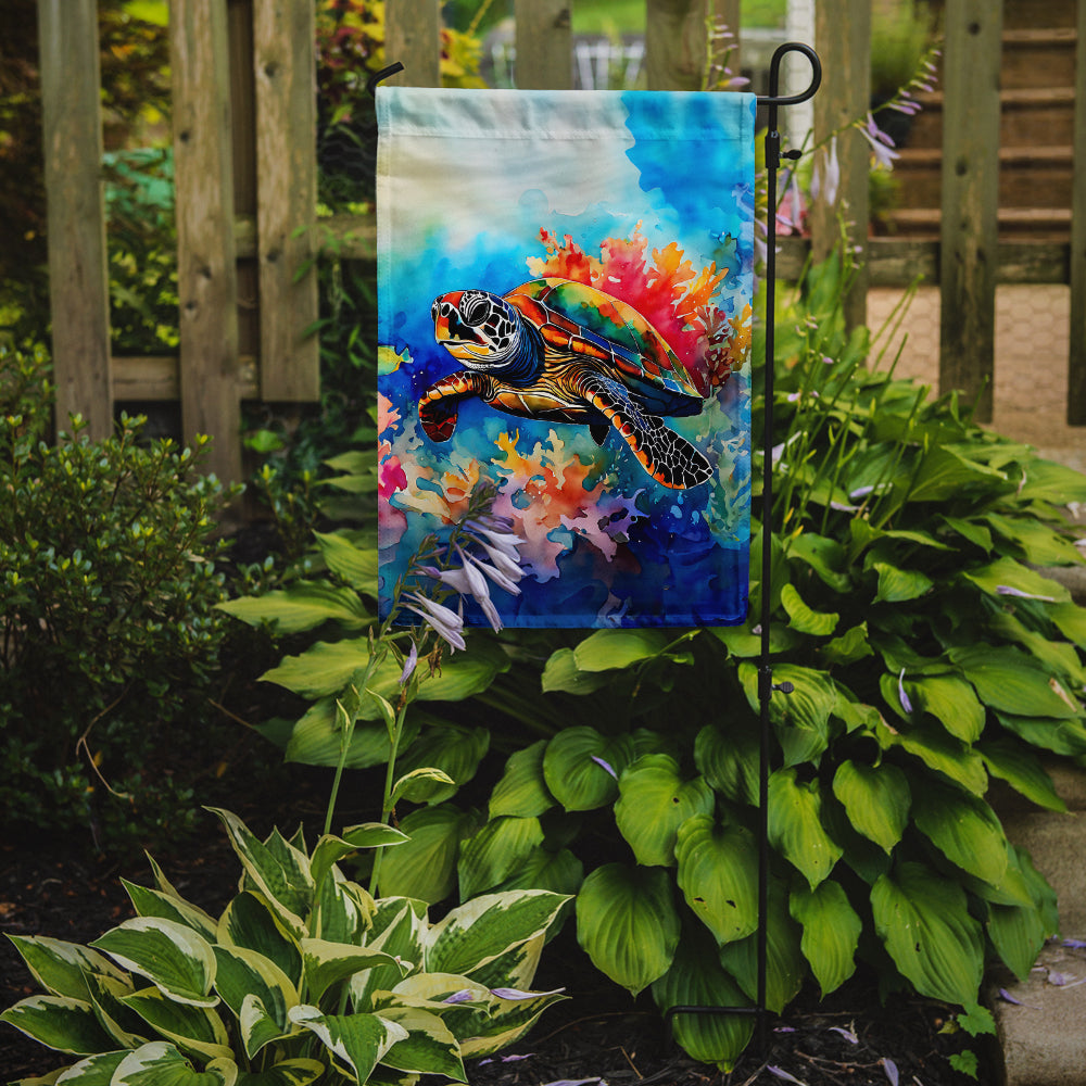 Loggerhead Sea Turtle Garden Flag