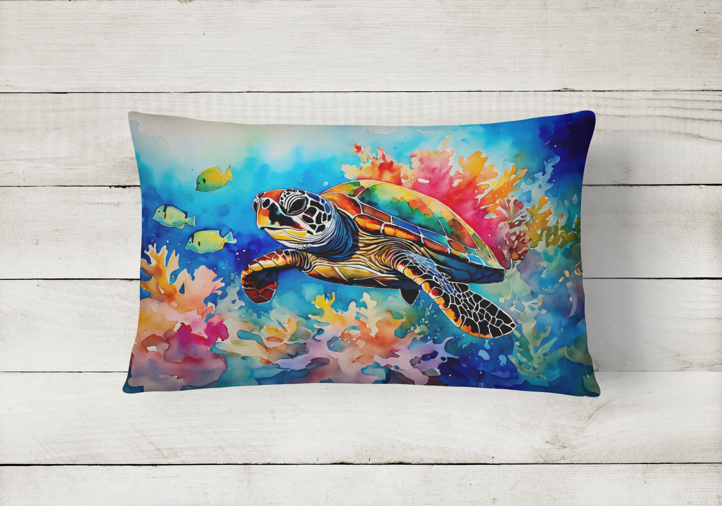 Loggerhead Sea Turtle Throw Pillow