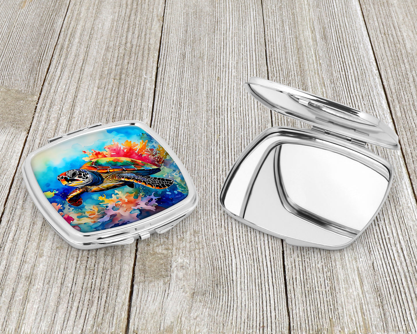 Loggerhead Sea Turtle Compact Mirror