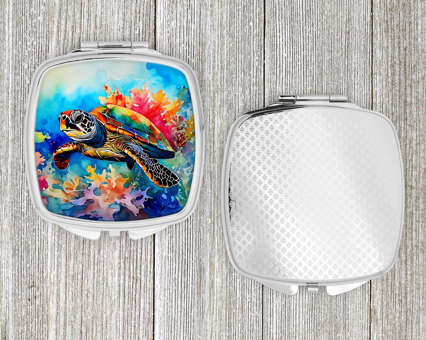 Loggerhead Sea Turtle Compact Mirror