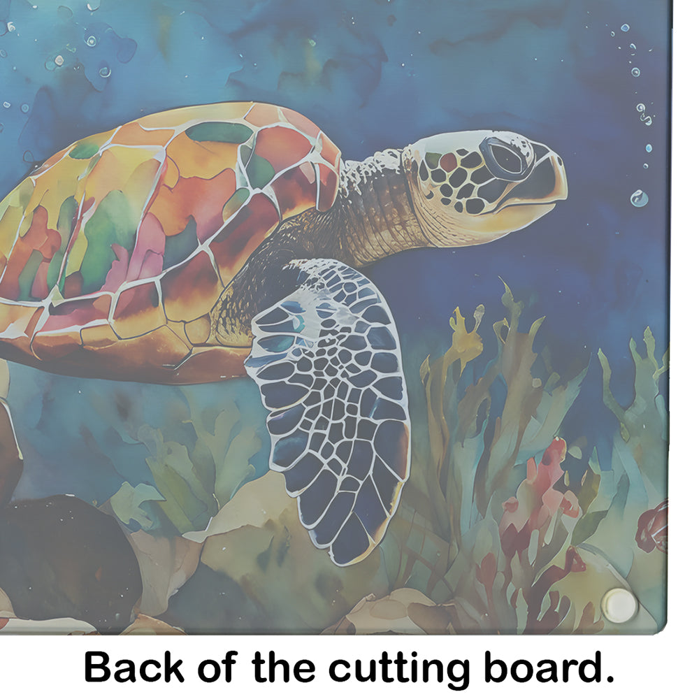 Loggerhead Sea Turtle Glass Cutting Board