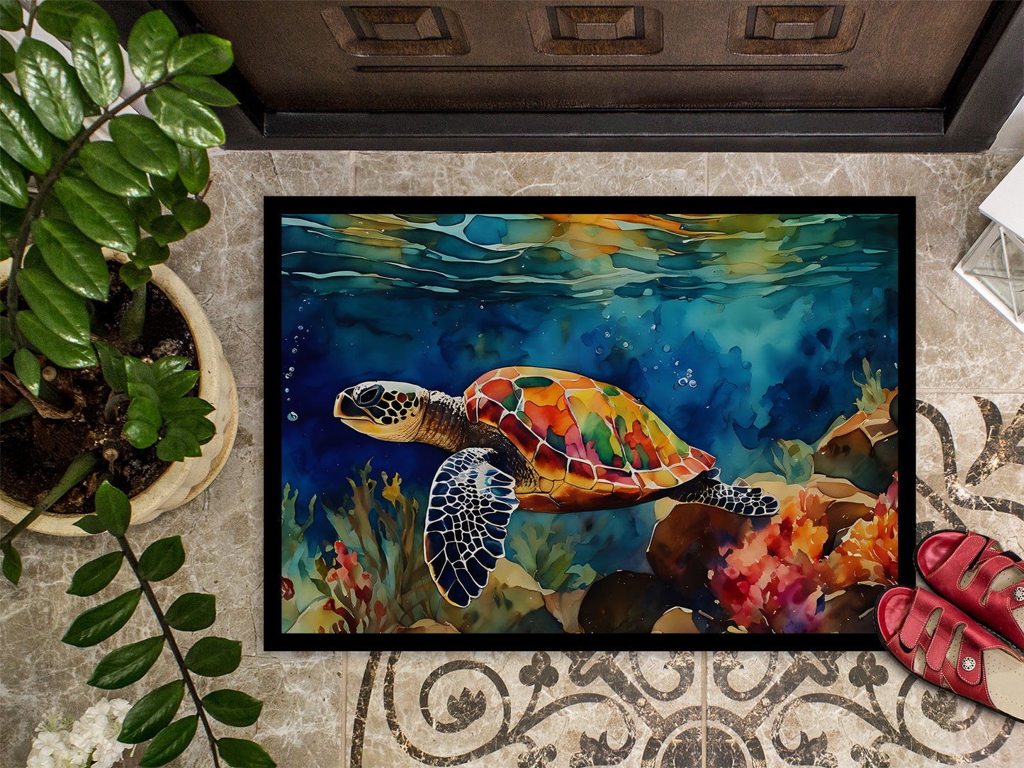 Loggerhead Sea Turtle Doormat