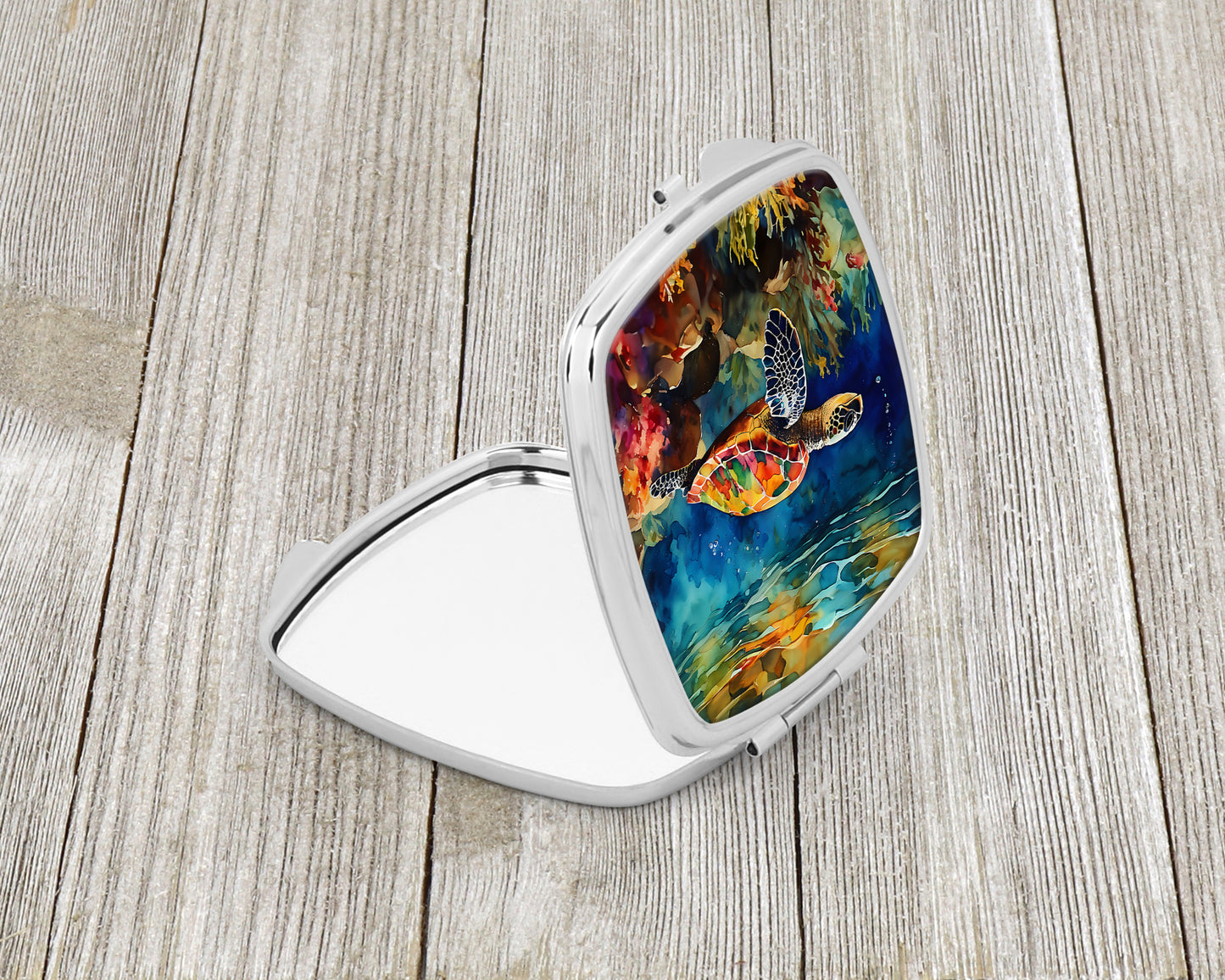 Loggerhead Sea Turtle Compact Mirror