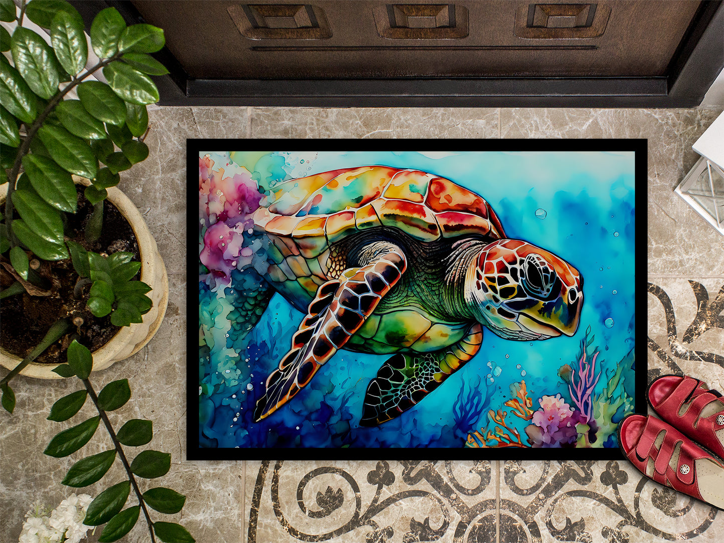 Loggerhead Sea Turtle Doormat