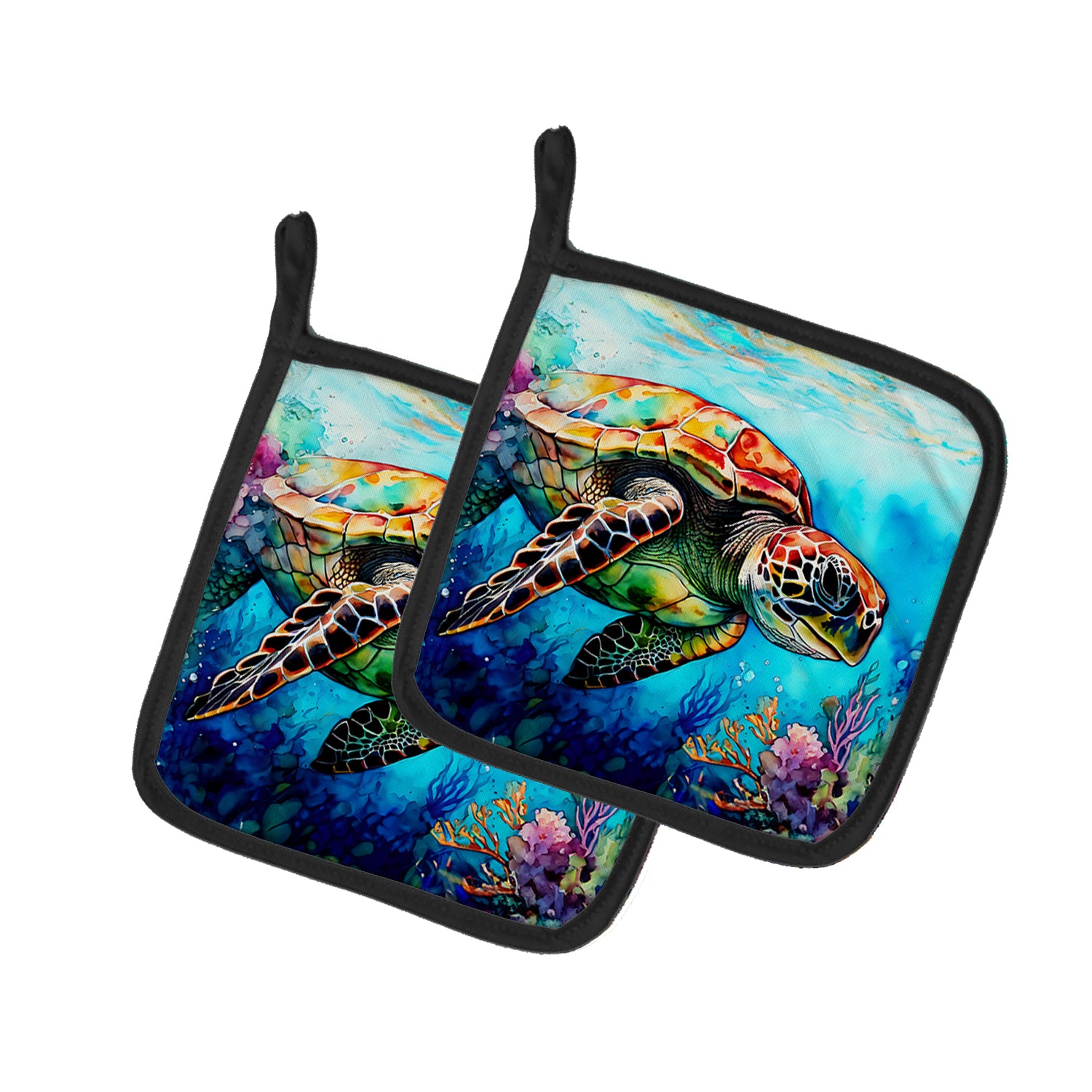 Buy this Loggerhead Sea Turtle Pair of Pot Holders