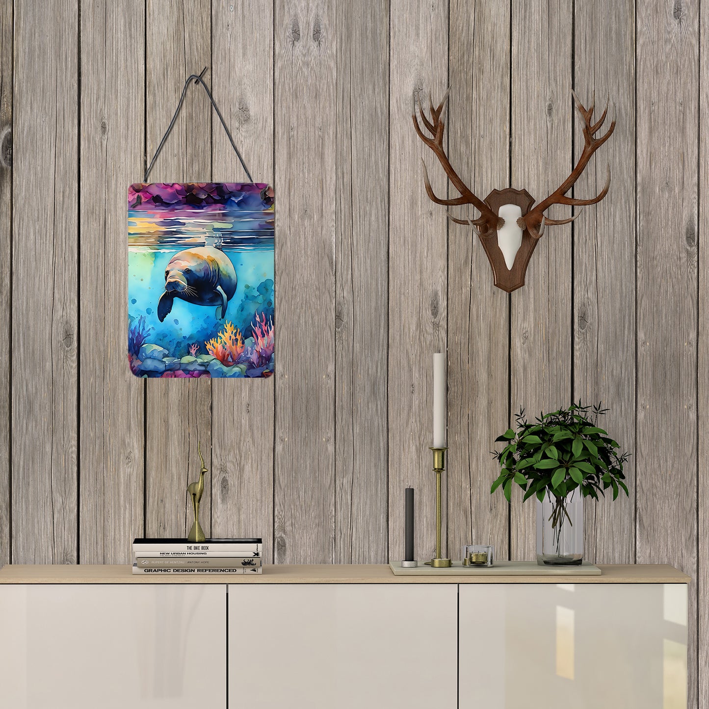 Manatee Wall or Door Hanging Prints