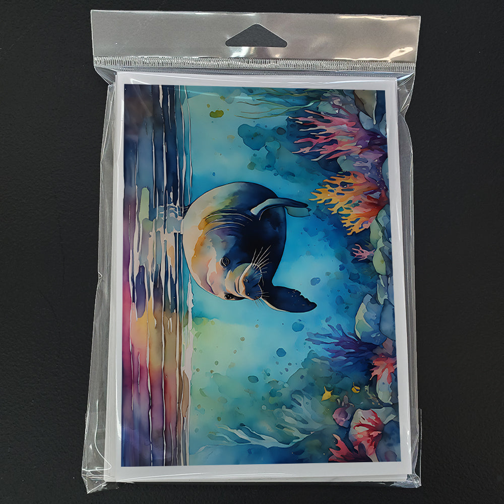 Manatee Greeting Cards Pack of 8