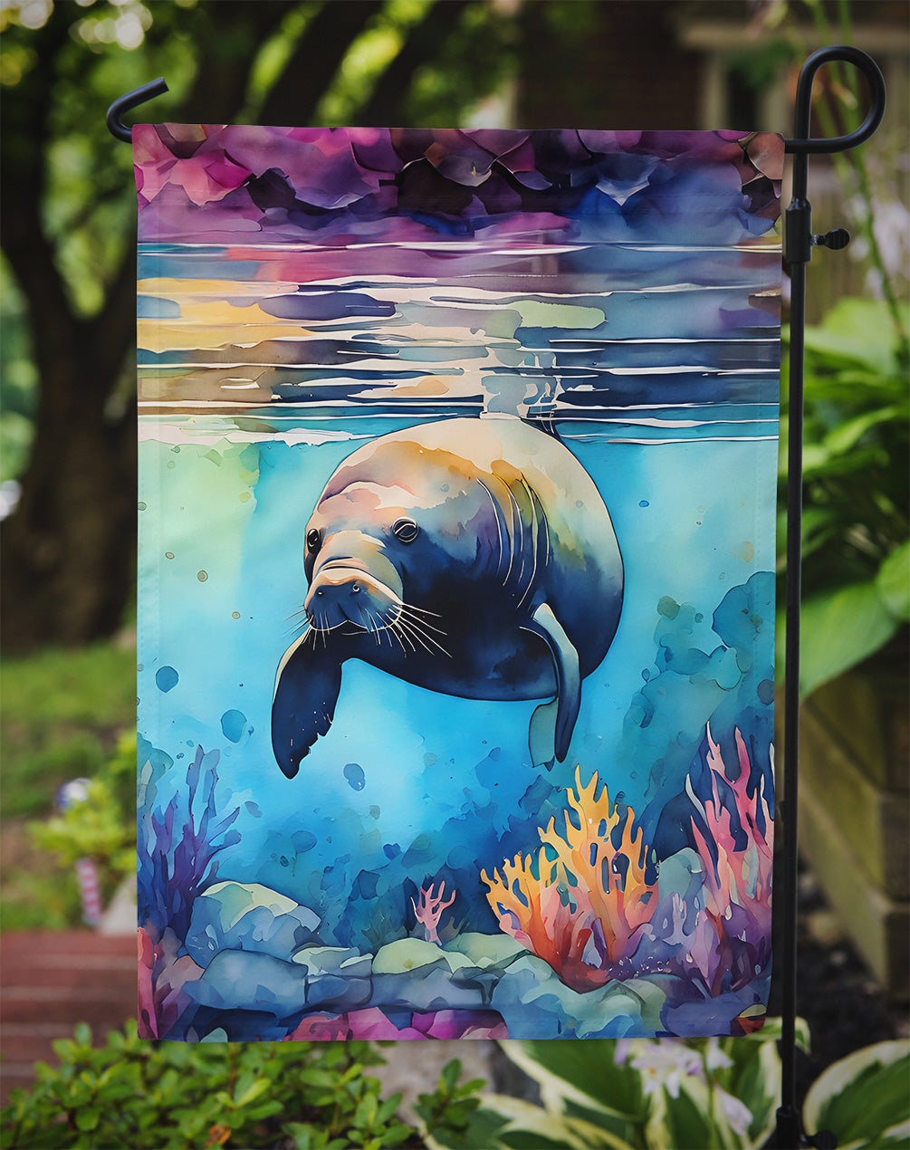 Manatee Garden Flag