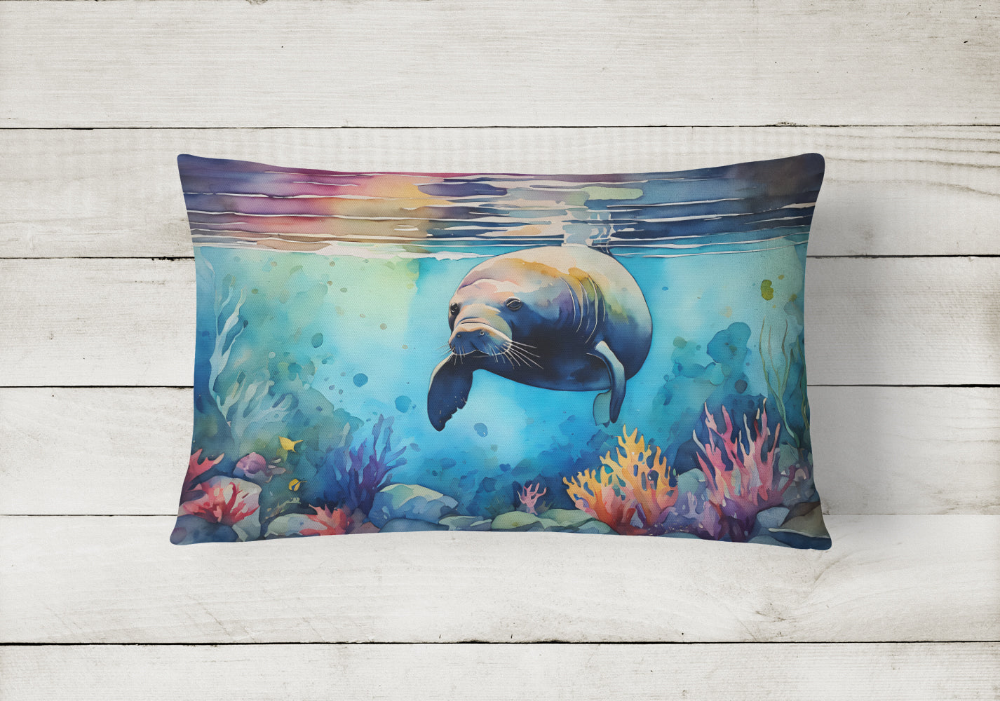 Manatee Throw Pillow