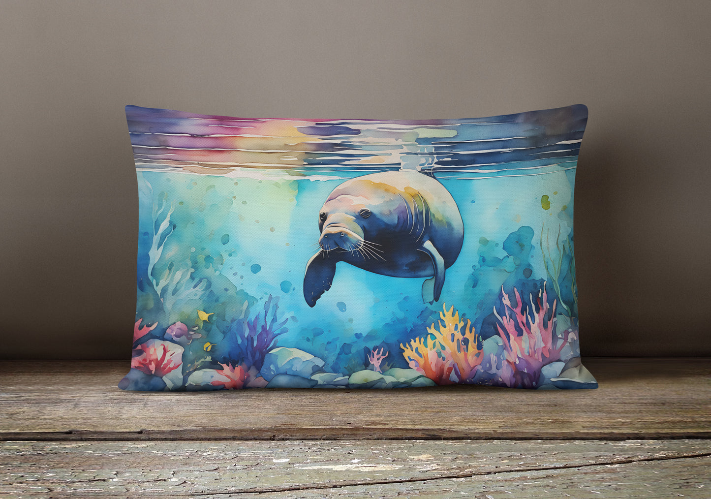 Manatee Throw Pillow