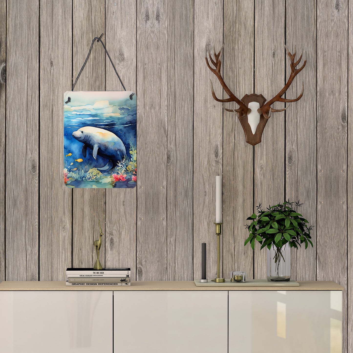 Manatee Wall or Door Hanging Prints