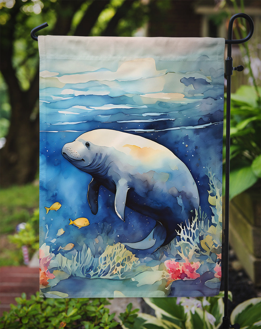 Manatee Garden Flag