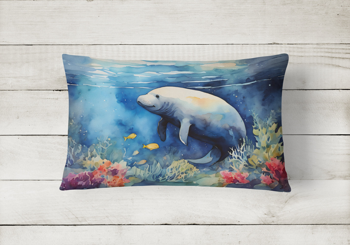 Manatee Throw Pillow