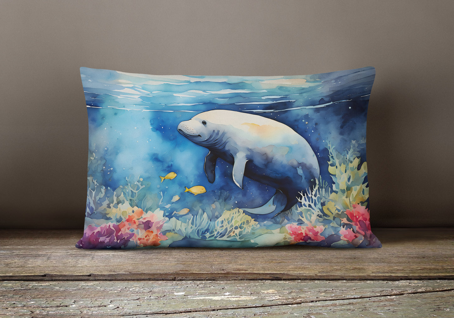 Manatee Throw Pillow