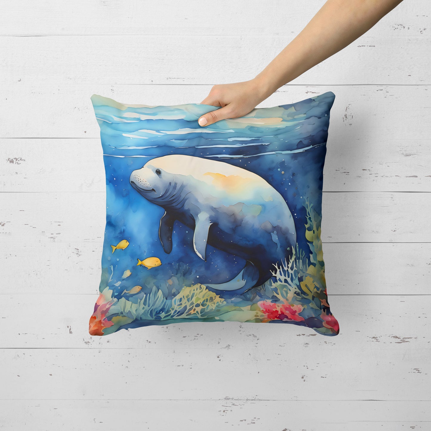 Manatee Throw Pillow