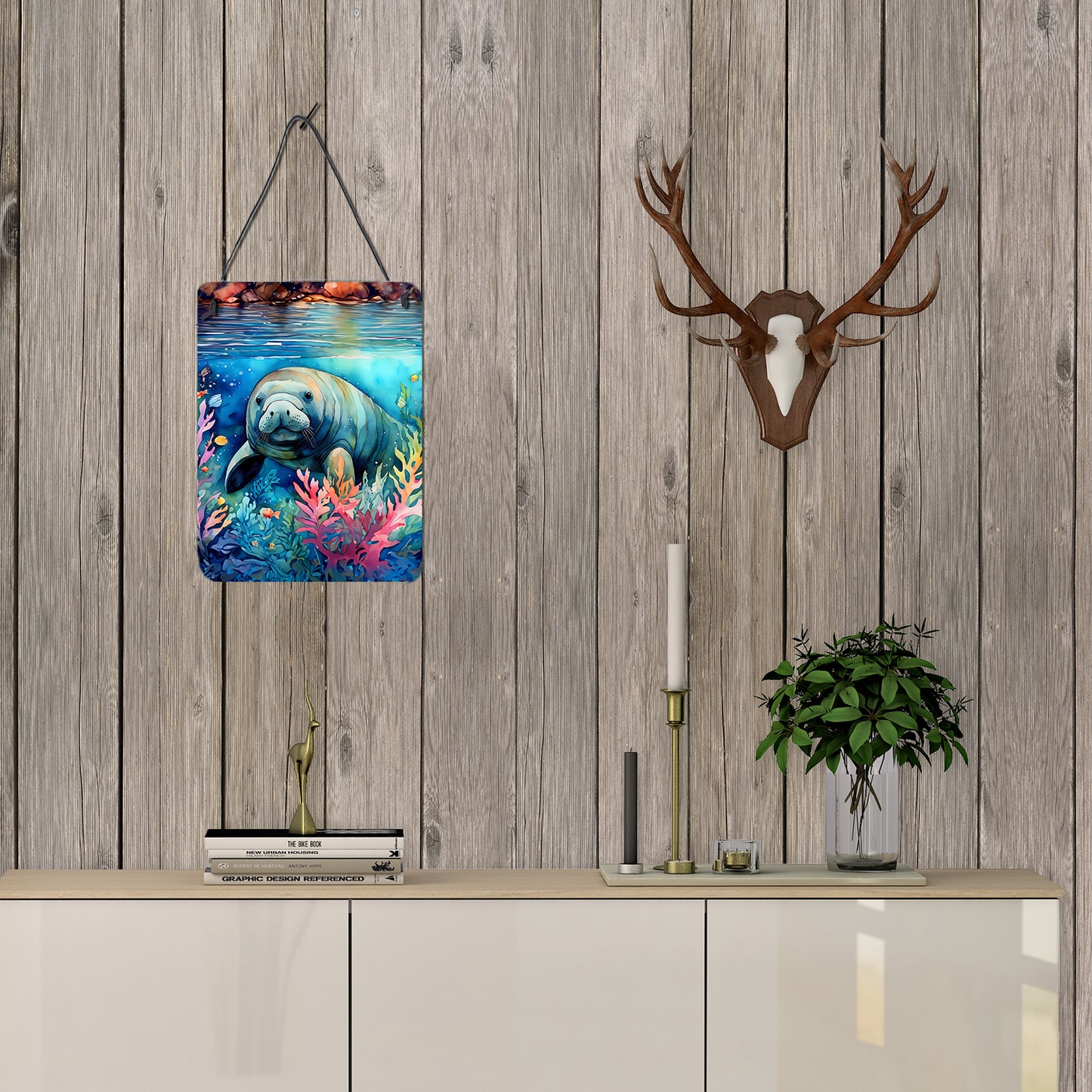 Manatee Wall or Door Hanging Prints