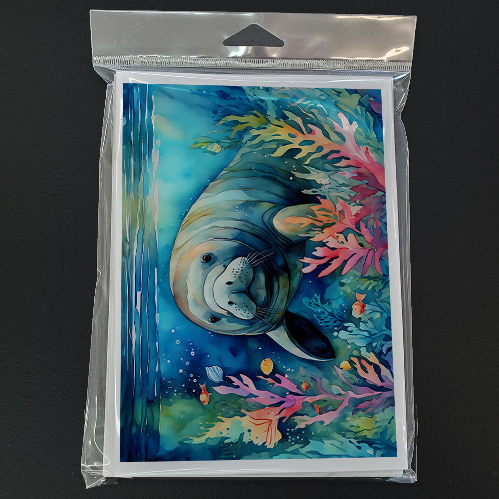 Manatee Greeting Cards Pack of 8