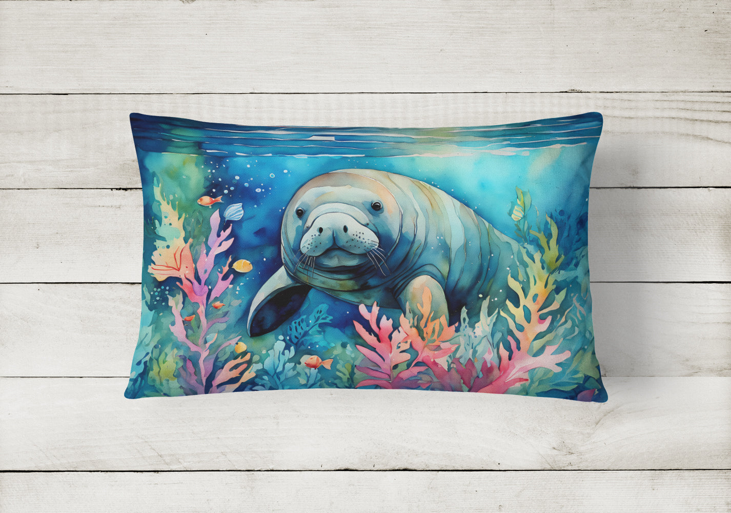 Manatee Throw Pillow