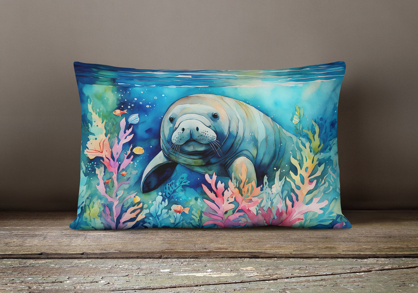 Manatee Throw Pillow