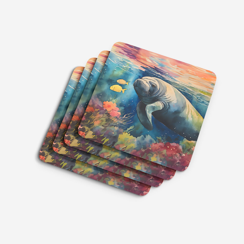 Manatee Foam Coasters