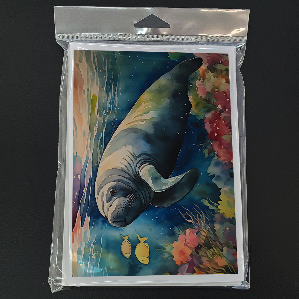 Manatee Greeting Cards Pack of 8