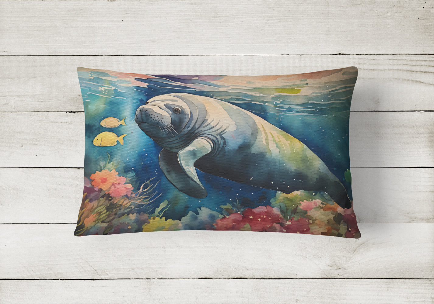 Manatee Throw Pillow