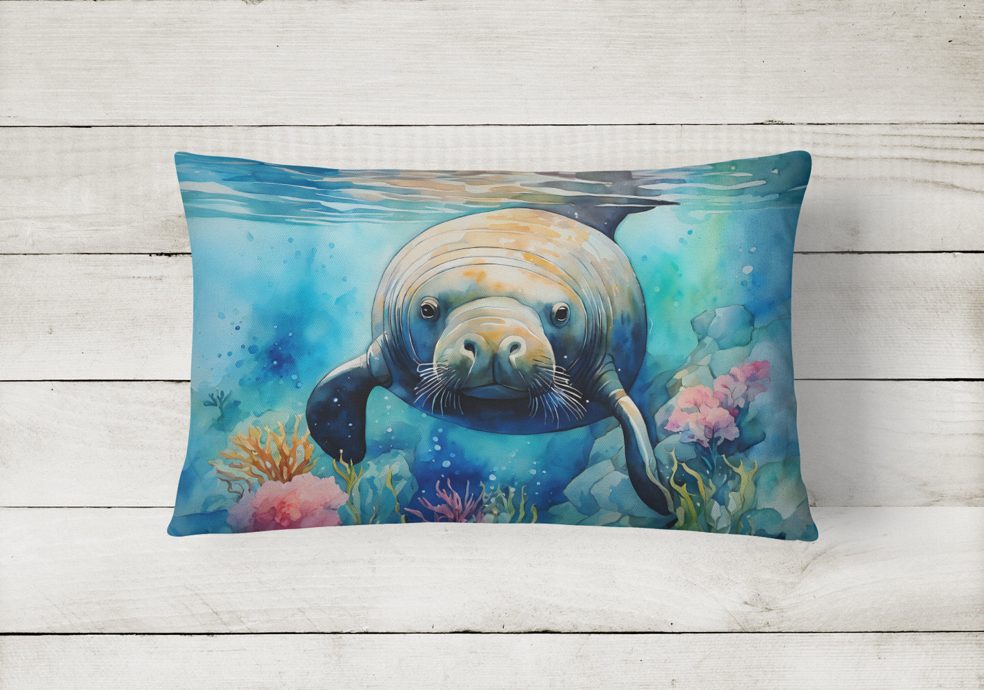 Manatee Throw Pillow