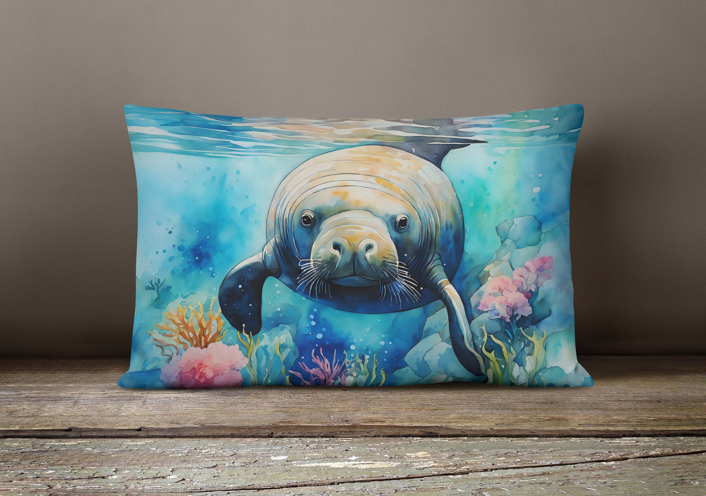 Manatee Throw Pillow