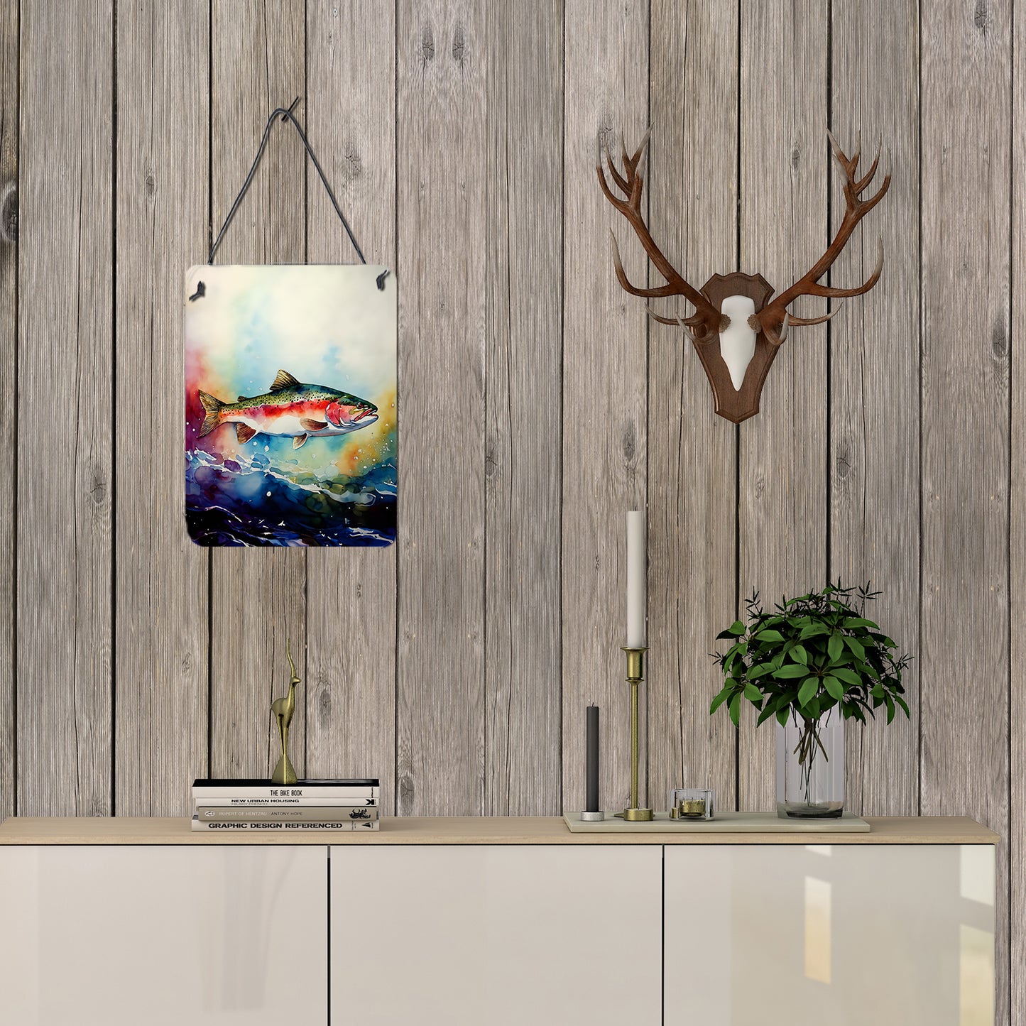 Rainbow Trout Wall or Door Hanging Prints