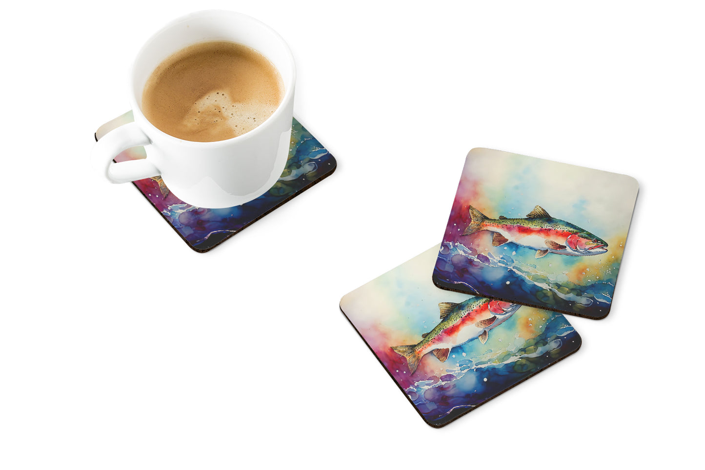 Rainbow Trout Foam Coasters