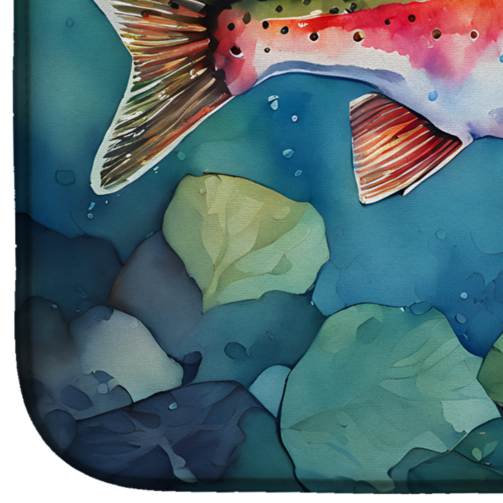 Rainbow Trout Dish Drying Mat