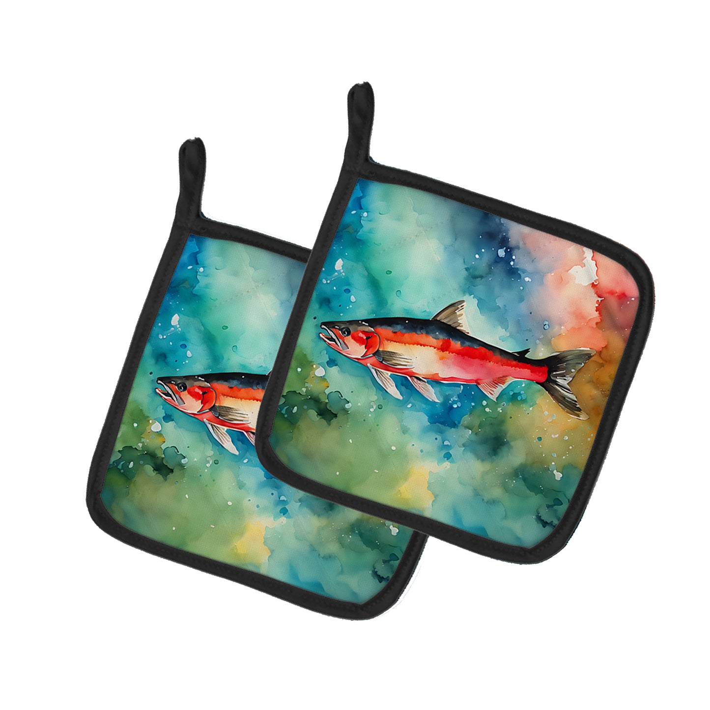 Buy this Salmon Pair of Pot Holders