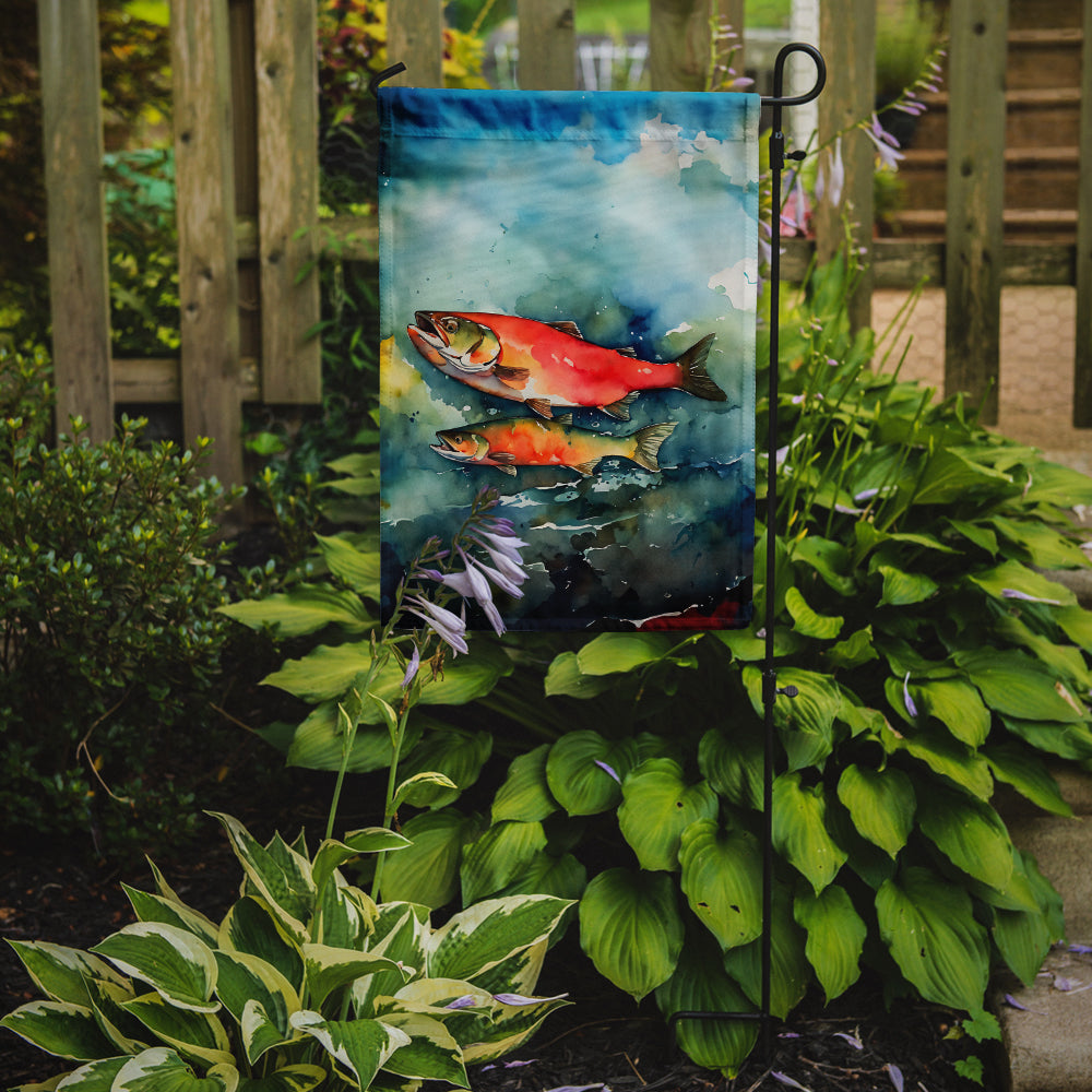 Salmon Garden Flag