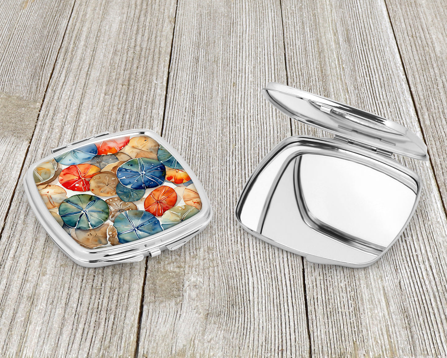 Sand Dollars Compact Mirror