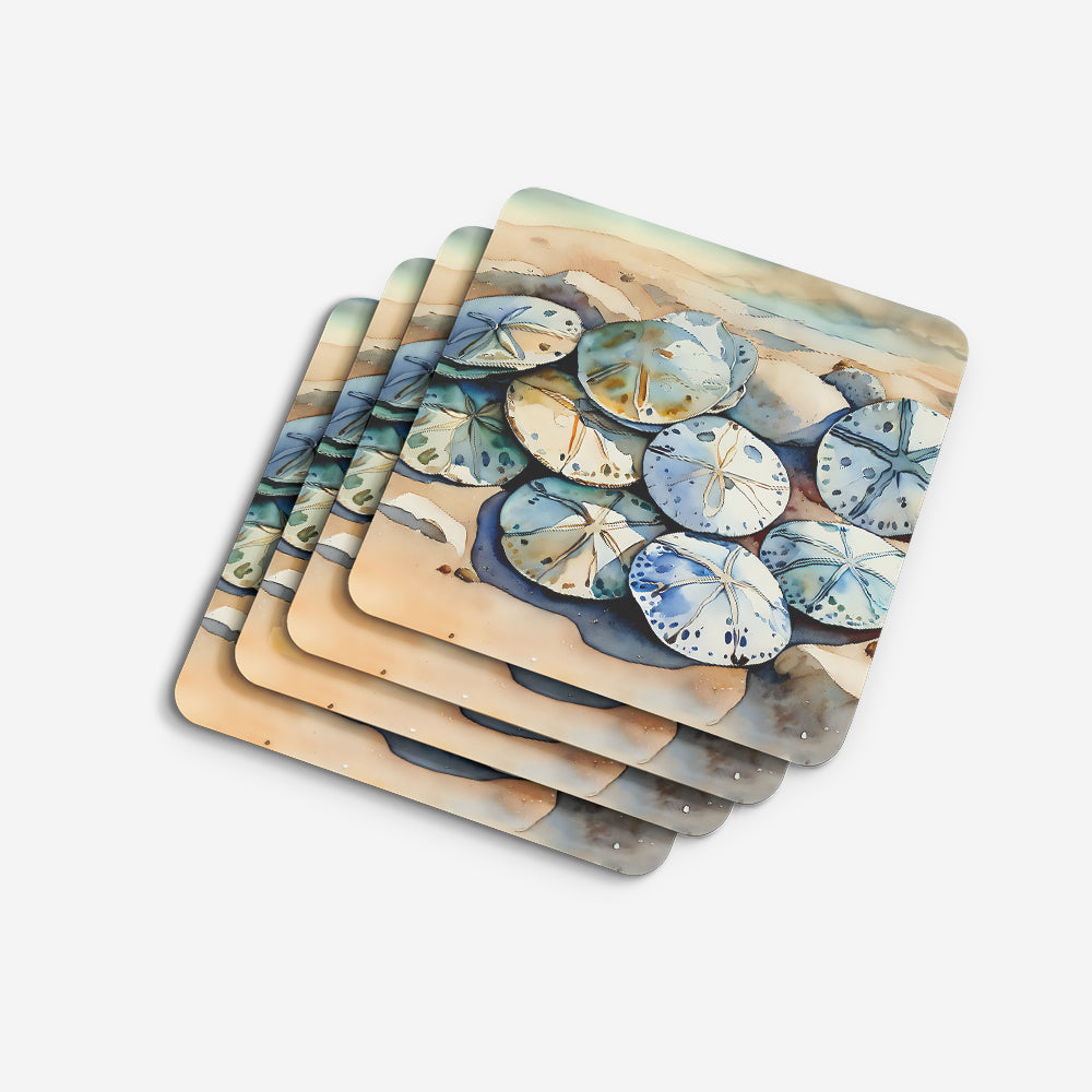 Sand Dollars Foam Coasters