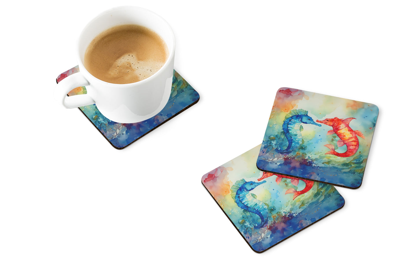 Seahorses Foam Coasters