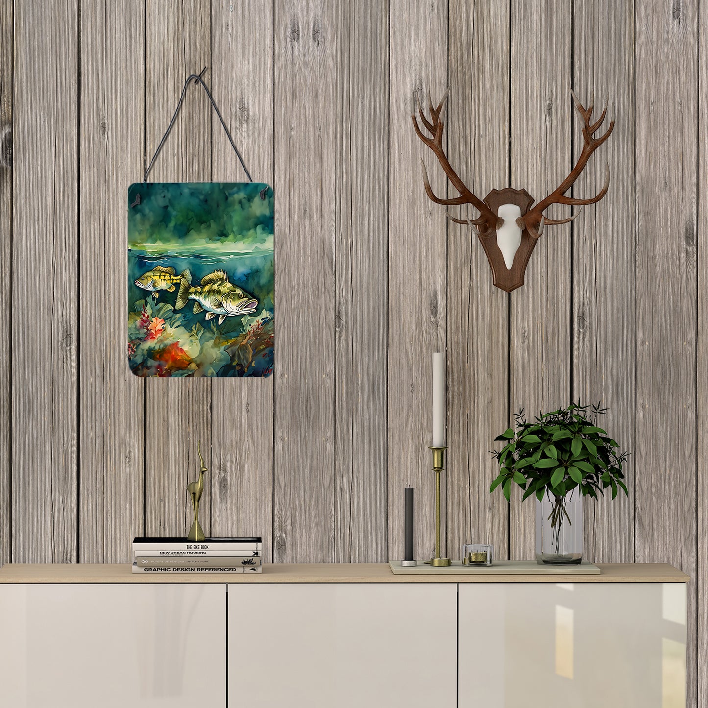 Smallmouth Bass Wall or Door Hanging Prints