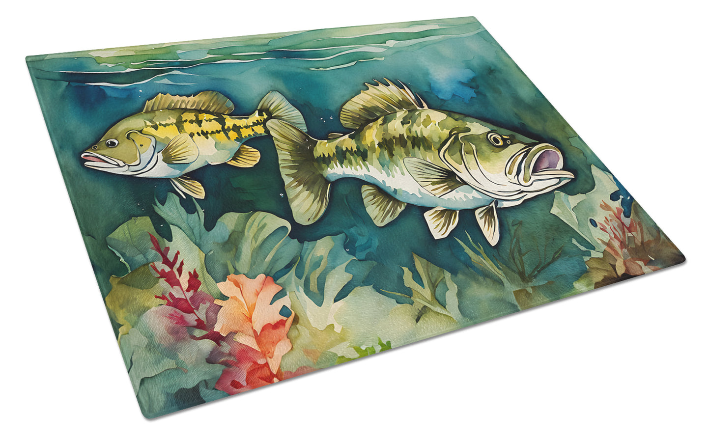 Buy this Smallmouth Bass Glass Cutting Board