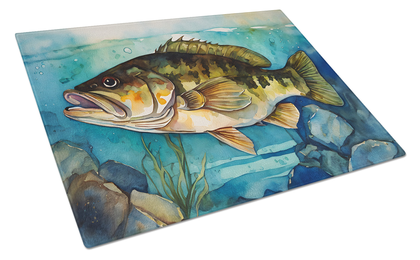 Buy this Smallmouth Bass Glass Cutting Board