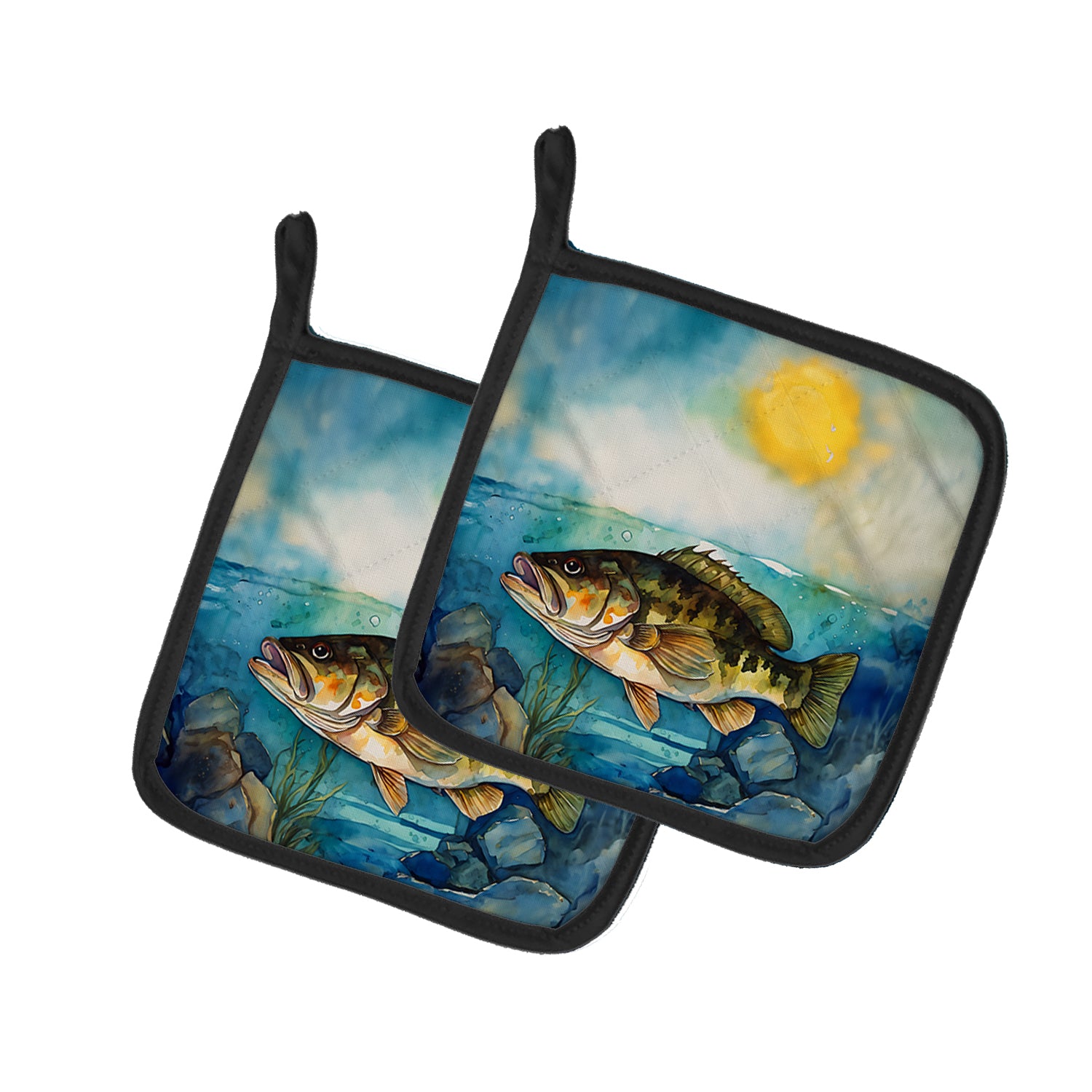 Buy this Smallmouth Bass Pair of Pot Holders