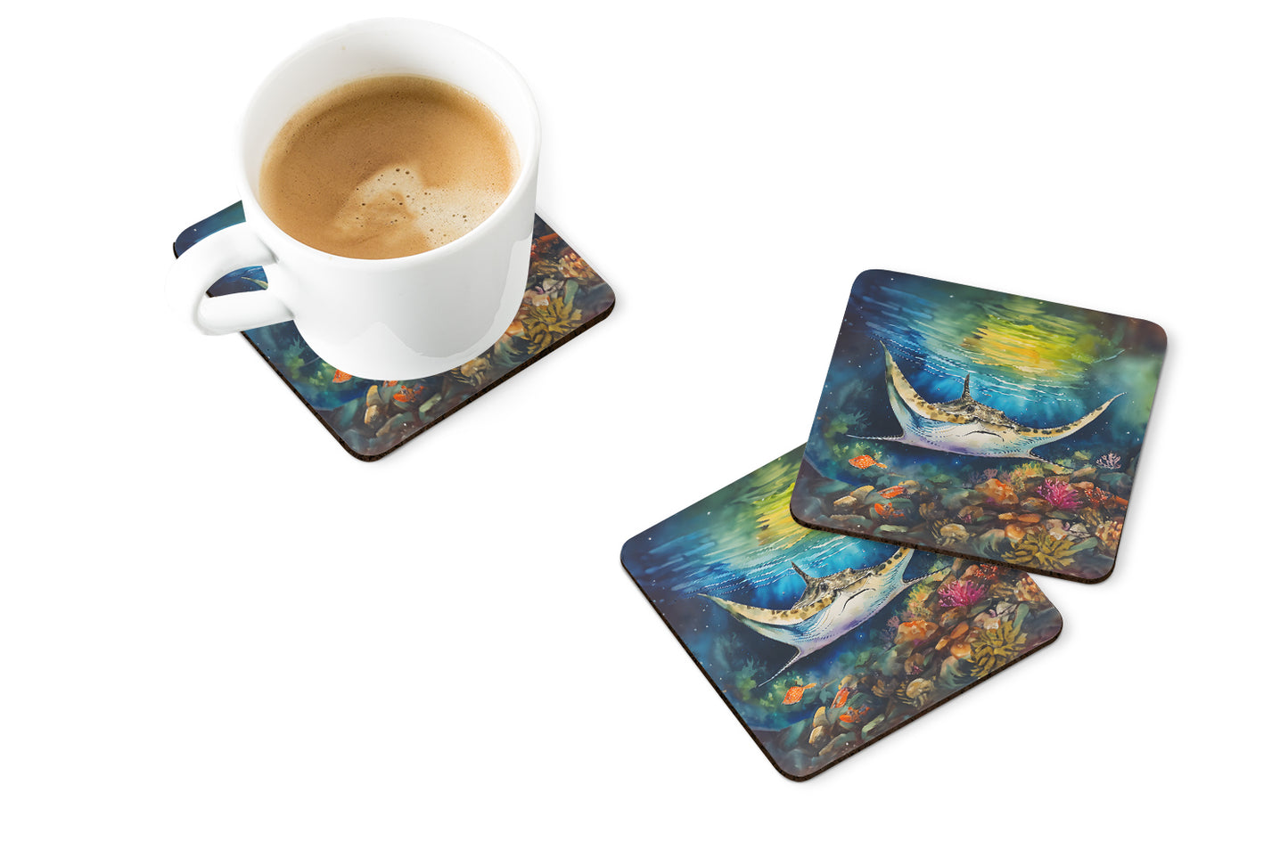 Sting Ray Foam Coasters