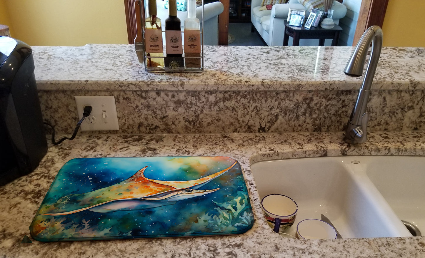 Sting Ray Dish Drying Mat