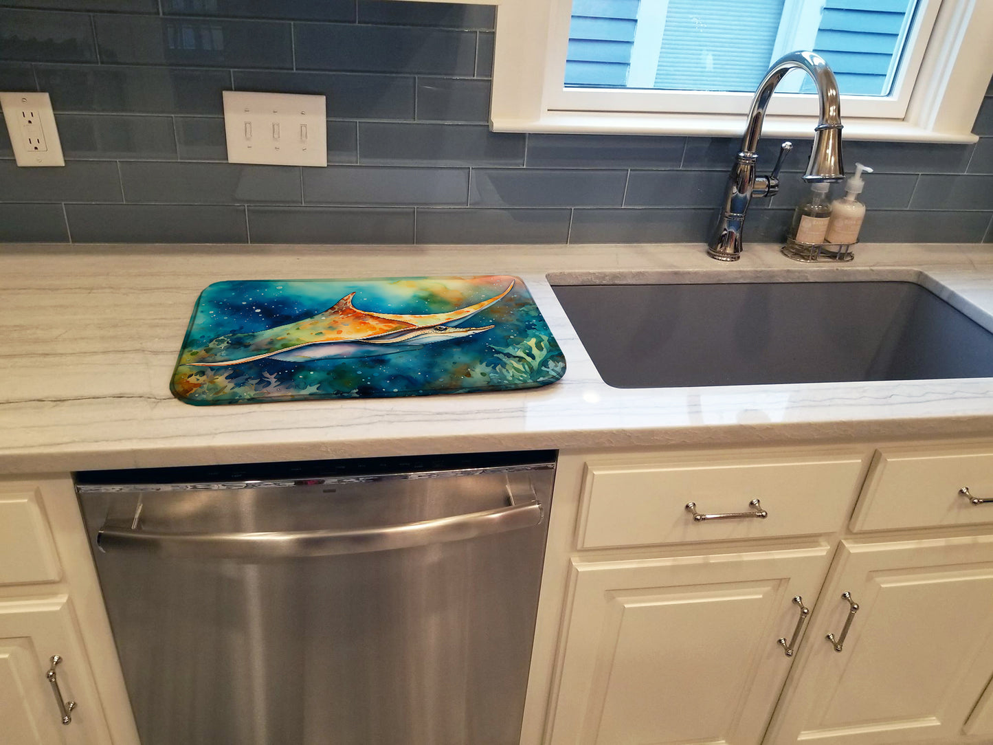 Sting Ray Dish Drying Mat